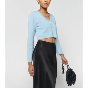 Reformation Light Blue Cardigan